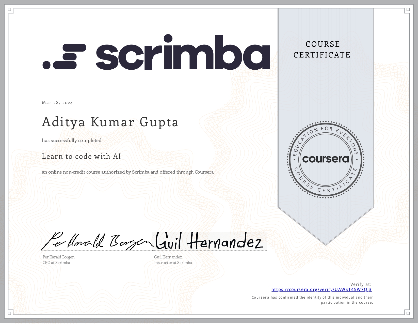 Learn to code with AI
